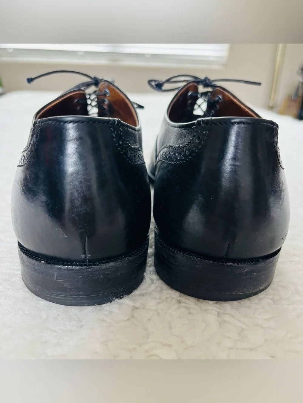 Cole Haan Black leather Lace up Oxfords Shoes size 10.5 D